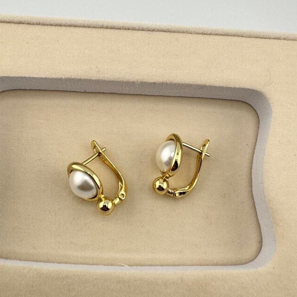 Pearl earrings XP 14k Laminated Gold